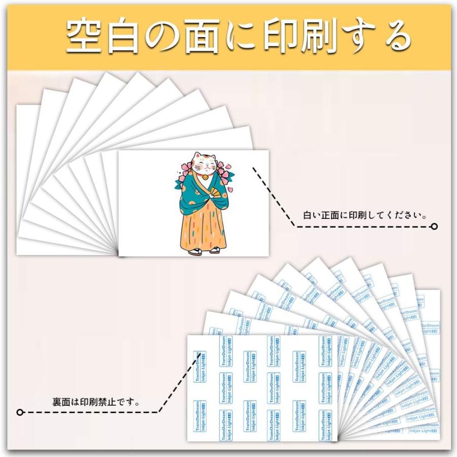 TransOurDream アイロンプリントシート2.0 正像印刷 白?薄色生地用 A4