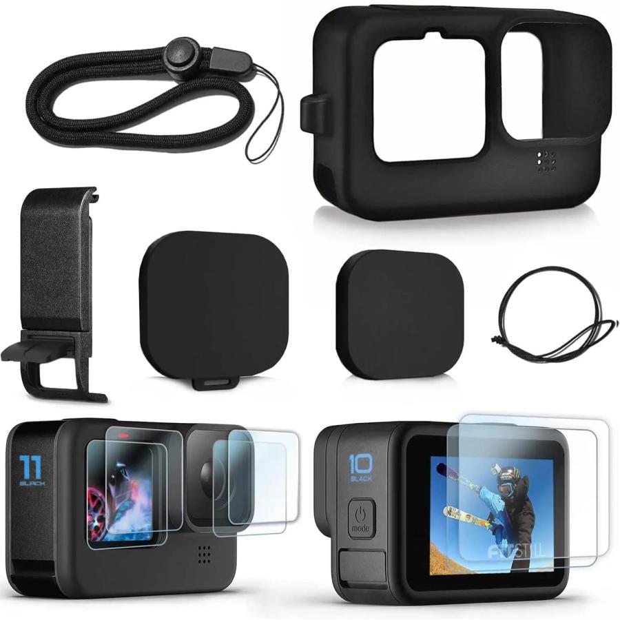 GoPro - GoPro HERO6 シリコンケース、予備バッテリー、アクセサリー付き GoPro HERO6 シリコンケース、予備バッテリー、アクセサリー付き