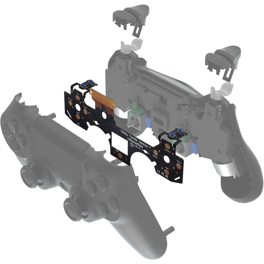 eXtremeRate ps4コントローラー タクタイルバージョンクリックヘア