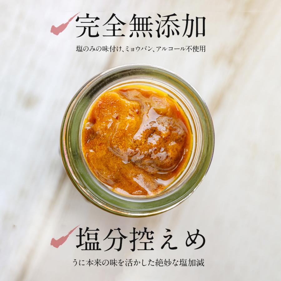 無添加 塩うに 大間の汐うに 60g×2本入 ムラサキウニと塩のみでつくっ