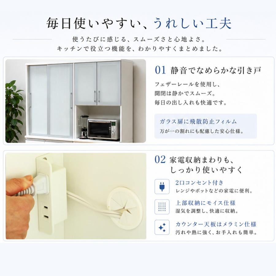 ビッツ 幅80cm | 開梱設置無料 食器棚 レンジ台 完成品 日本製 
