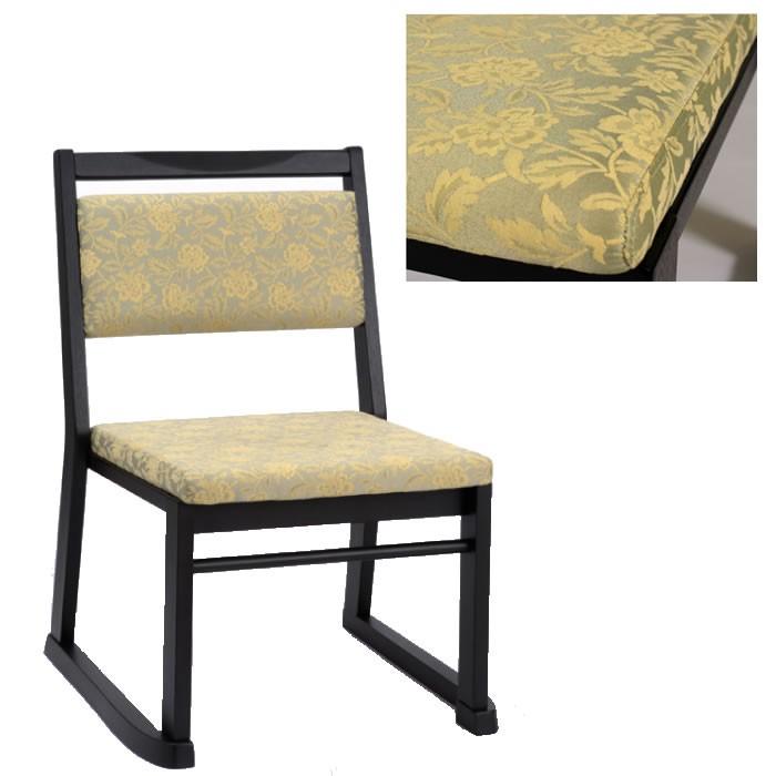 本堂専用座椅子 | 3型（スタッキング付き)【 寺 椅子 和風チェア 寺院