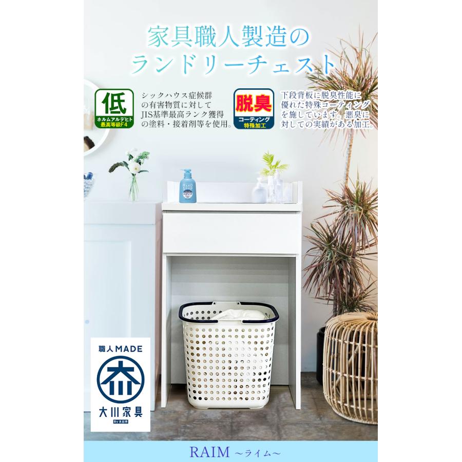アルファタカバ ライム | 幅60cm 奥行30cm 高さ97cm ランドリー