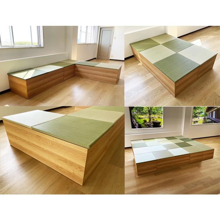 ユニット畳 完成品 日本製 小上がり 収納 180×180 サイズ 30cm ユニット畳 完成品 日本製 小上がり 収納 180×180 サイズ 30cm