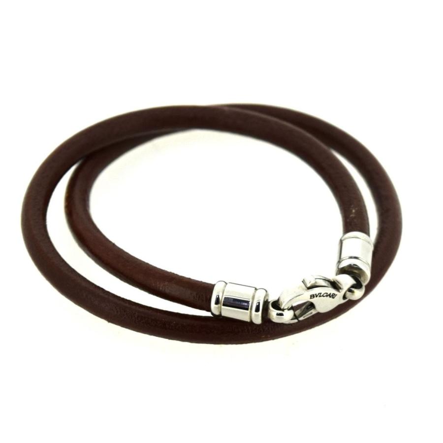 Bvlgari ブルガリ レザー 2連 チョーカー ブレスレット Ss メンズ 1 Deal 通販 Yahoo ショッピング