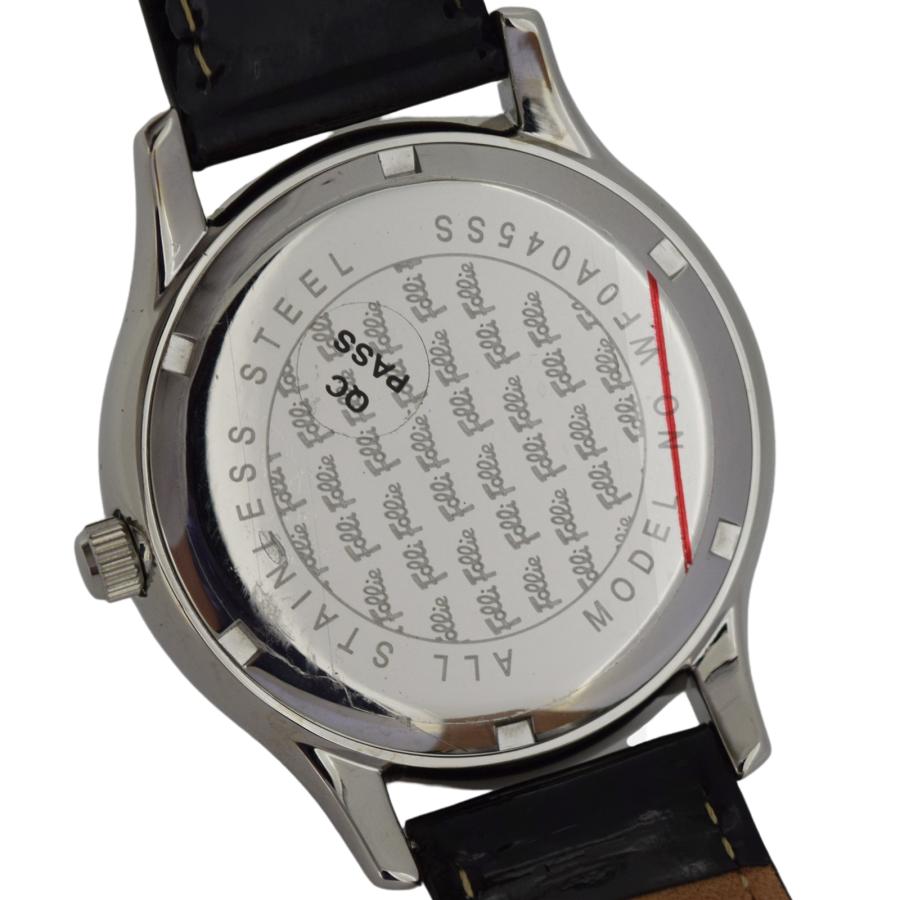 美品 Folli Follie フォリフォリ スワロフスキーウォッチ WF0A045SS 