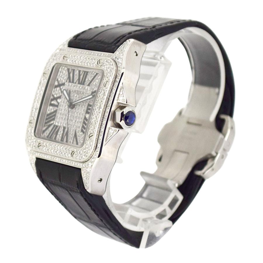 Cartier カルティエ サントス100 LM W20073X8 メンズ 腕時計｜dealmaker｜03