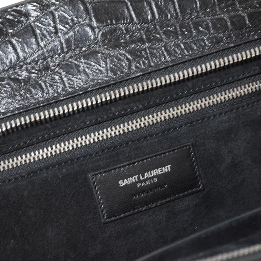 SAINT LAURENT サンローラン カバ リヴゴーシュ クロコ型押し 400413