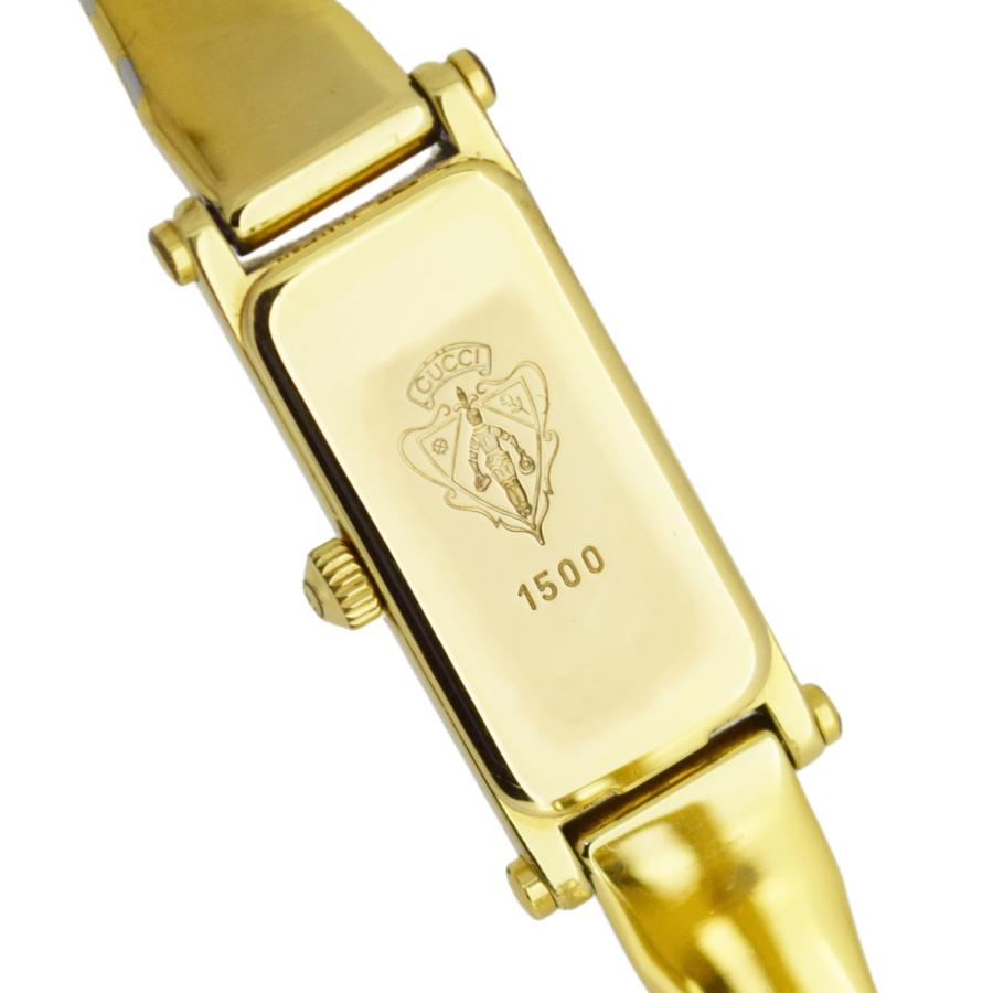 GUCCI グッチ バングルウォッチ イエローシェル 1500L