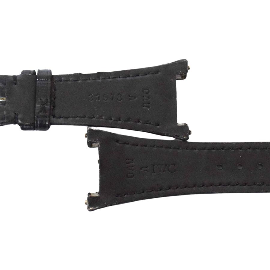 IWC レザーベルト ブラック 【未使用】 未使用 保管品 IWC アイダブリュシー 純正 レザーベルト ダ