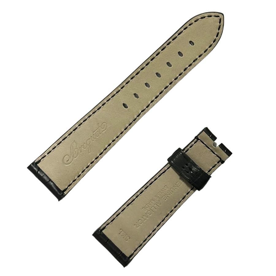 【純正未使用】Breguet ブレゲ クロコベルト 20mm/18mm ブラック 未使用 保管品 Breguet ブレゲ 純正 クロコ レザーベルト ブラック