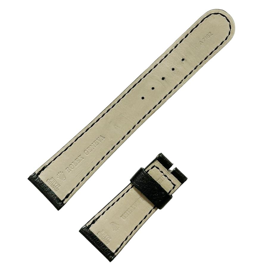 ROLEX（ロレックス） 純正 レザーベルト A7162 ブラック メンズ 時計
