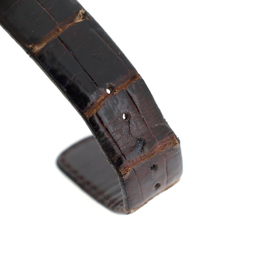 お値下 クレドール レザーベルト 19mm純正品 SEIKO（セイコー） クレドール 純正 レザーベルト ブラウン メンズ
