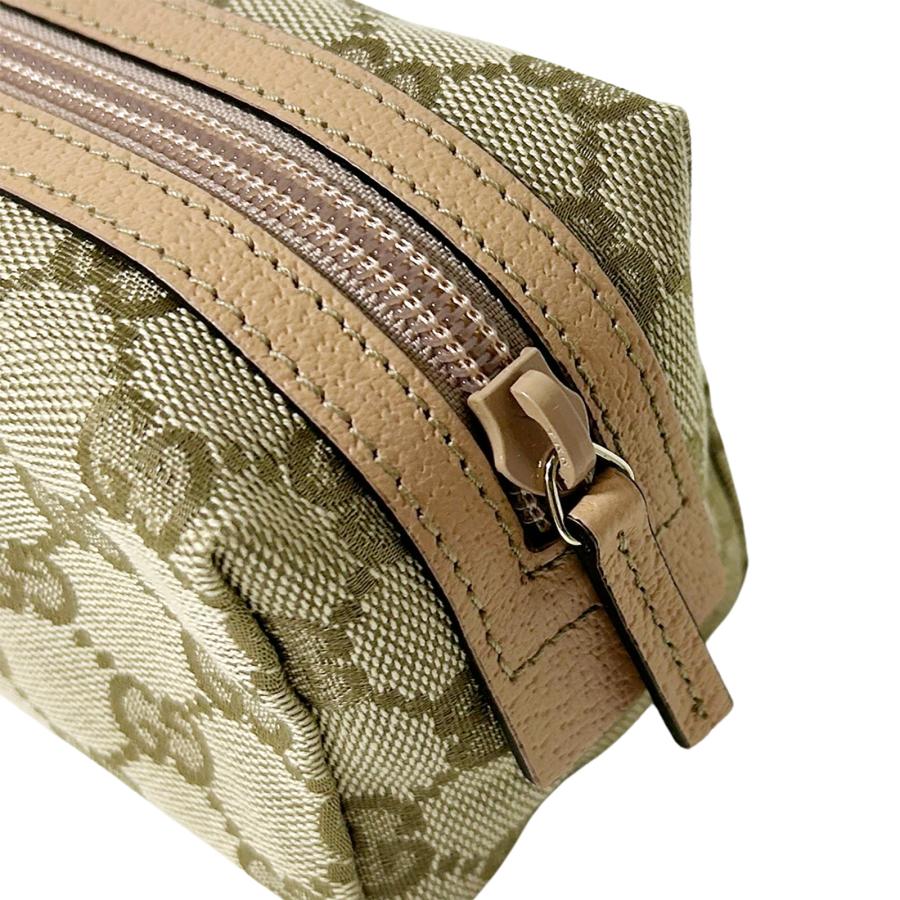 GUCCI（グッチ） 美品 GGキャンバス 29596 ベージュ レディース 化粧