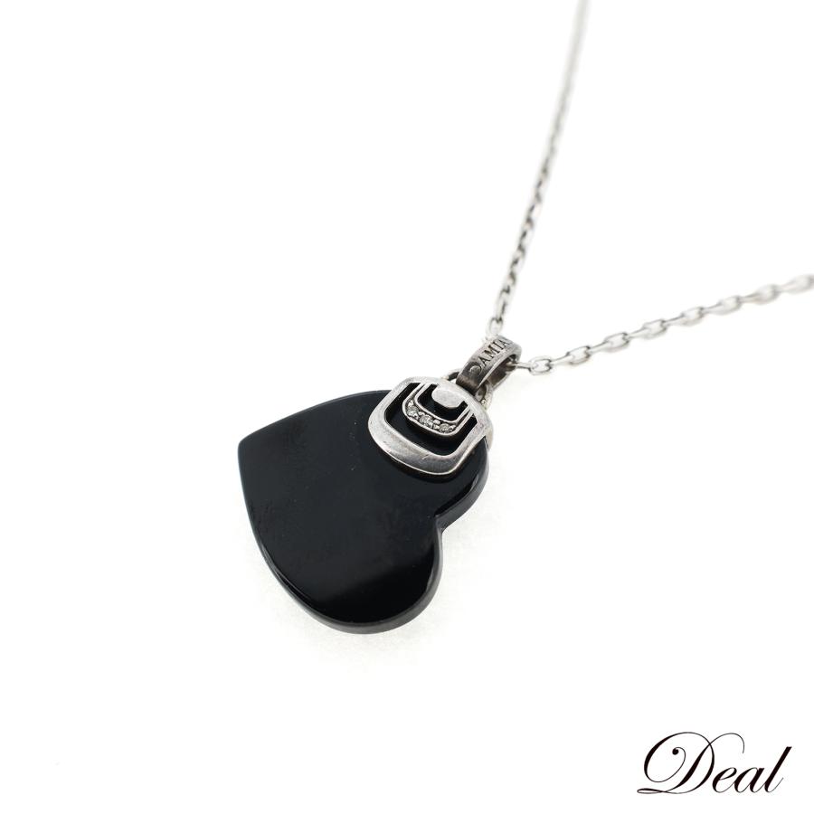 DAMIANI ダミアーニ ダミアニッシマ オニキス 3Pダイヤ ハート 