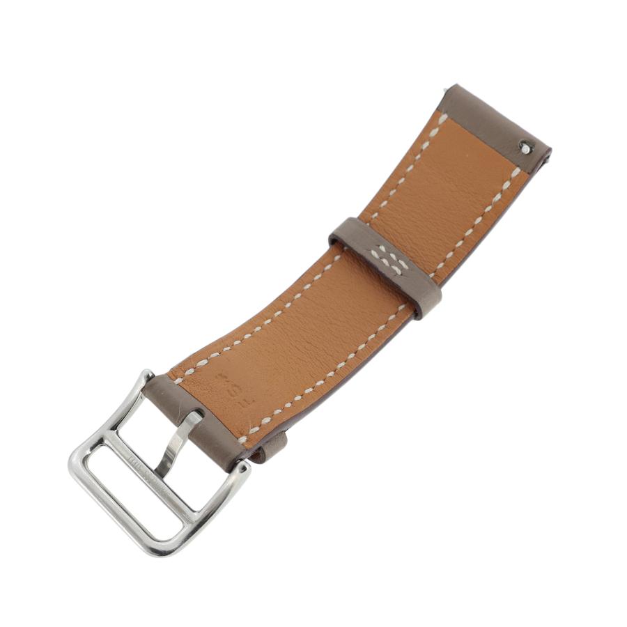 HERMES（エルメス） ロング レザーベルト ワンタッチ式 尾錠付き