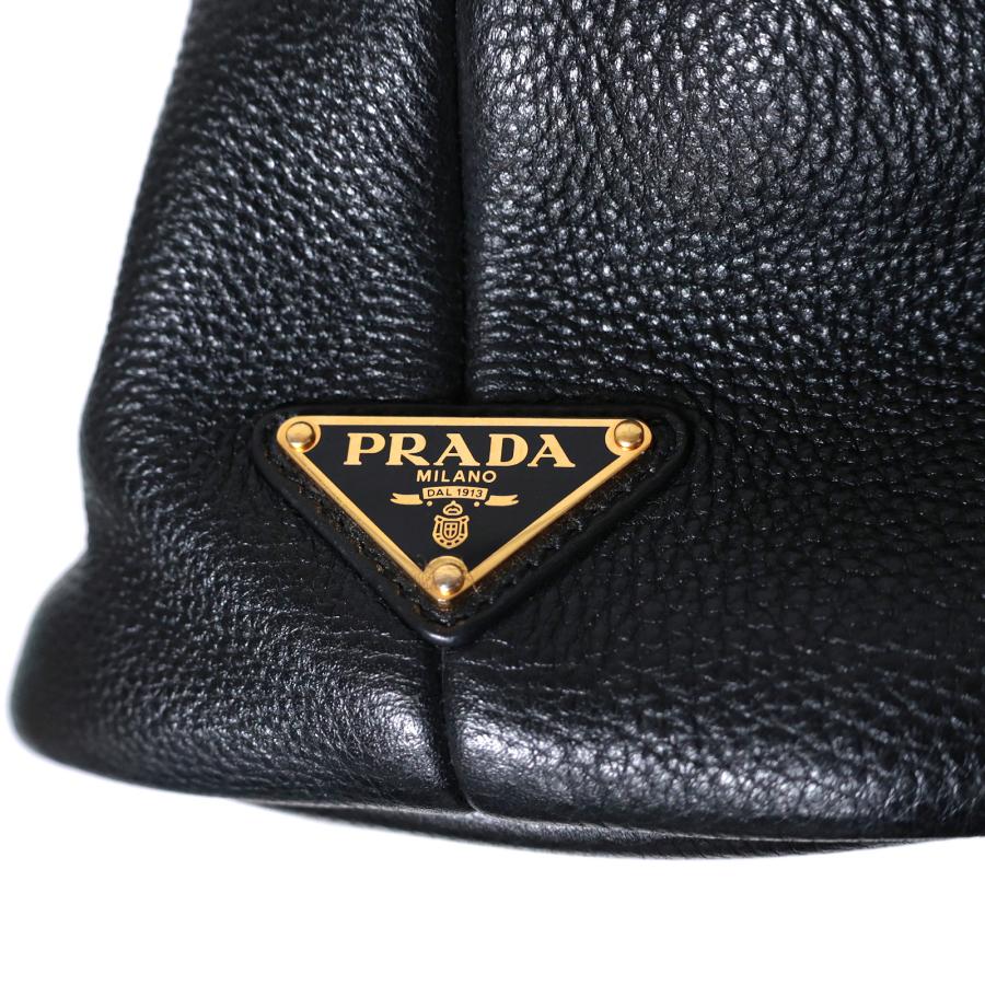 PRADA（プラダ） パンチングロゴ ミディアム 1BG384 ブラック 