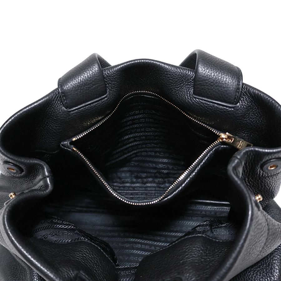 PRADA（プラダ） パンチングロゴ ミディアム 1BG384 ブラック
