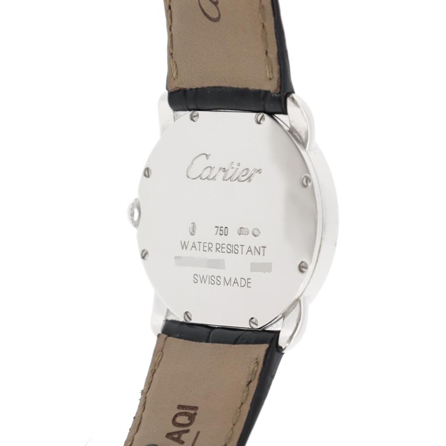 Cartier K18WG ベゼルダイヤ カルティエ ロンド ルイ SM WR000251  