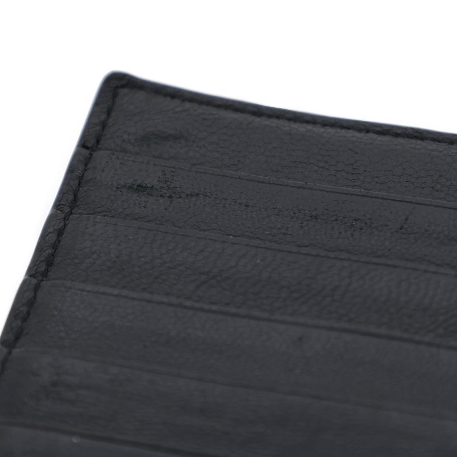 BALENCIAGA バレンシアガ ロゴ 二つ折り 黒 594692 ブラック メンズ 長  