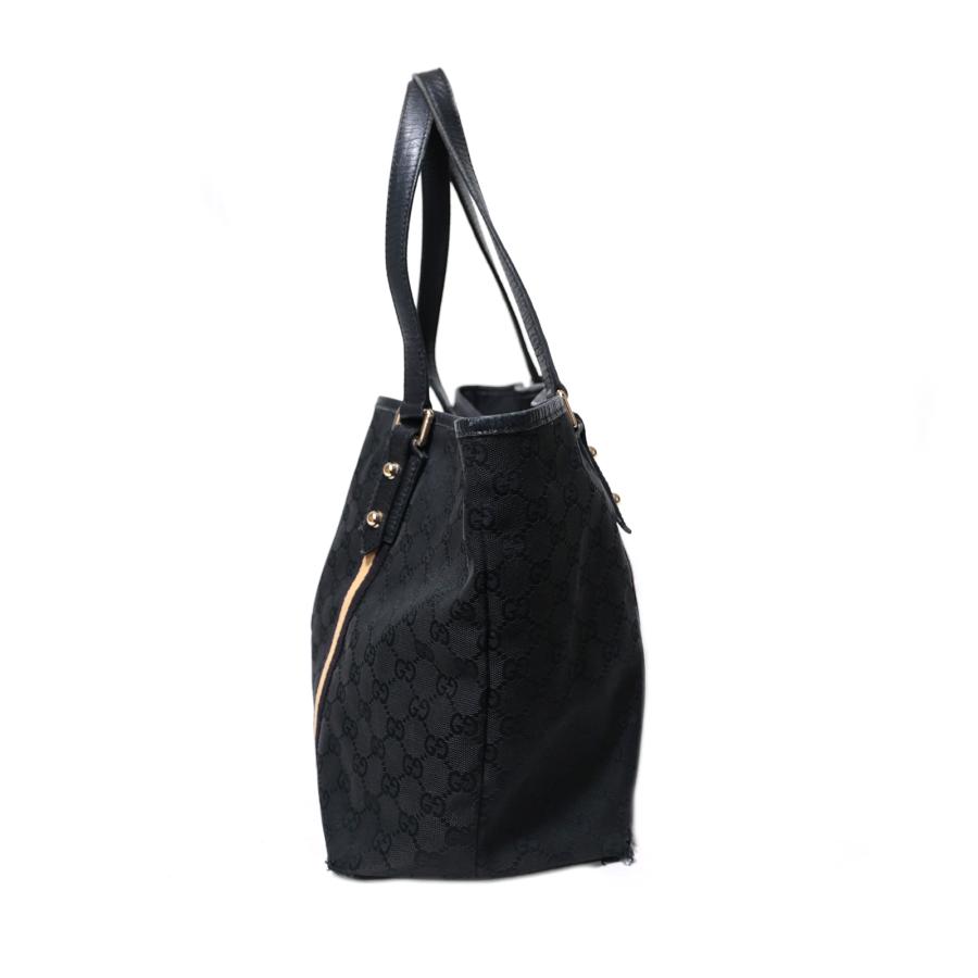 GUCCI グッチ　バッグ　ライン　トート　チャーム GUCCI（グッチ） GGキャンバス シェリーライン チャーム 黒