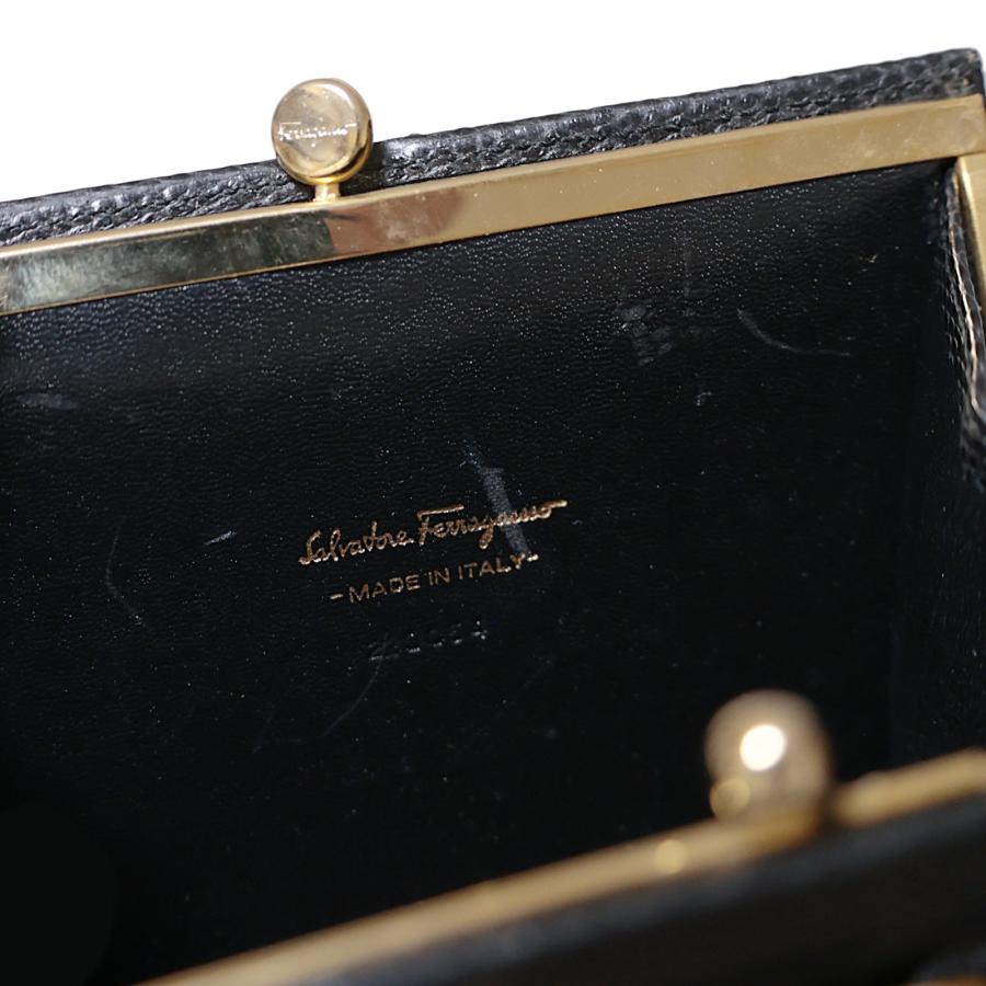 フェラガモ がま口 ヴァラリボン ゴールド金具 ハンドバッグ レザー ブラック 楽天市場】≪全品5%OFF＆まとめ買い10%OFF≫サルヴァトーレフェラガモ