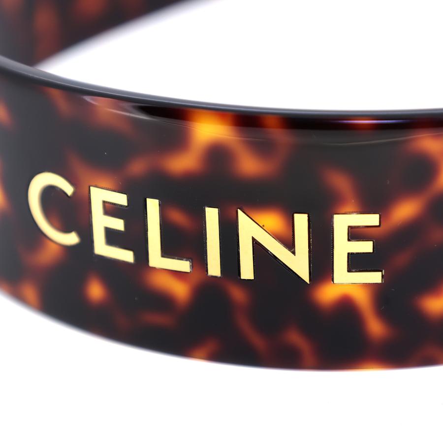 CELINE（セリーヌ） ロゴ ヘッドバンド 46Y376CEA.19AG ブラウン