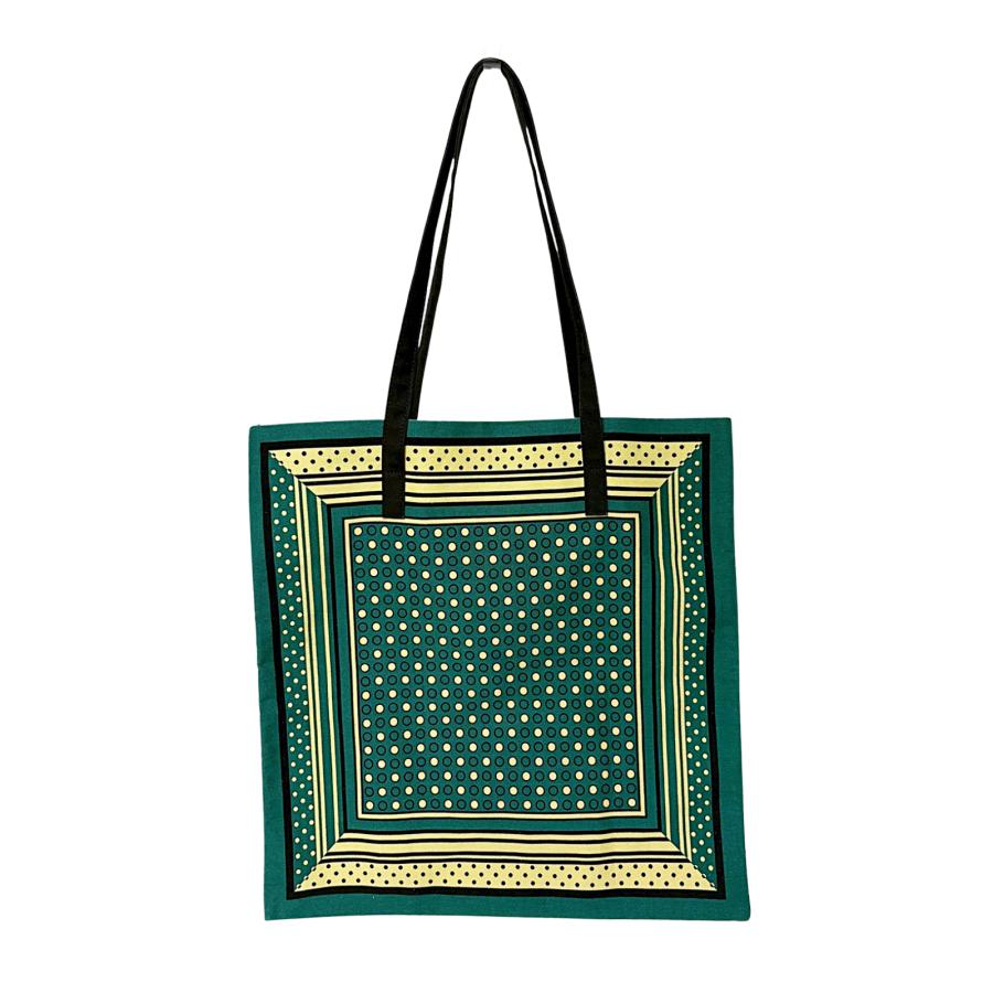 MARNI マルニ バンダナ トート グリーンドット 緑 グリーン レディース
