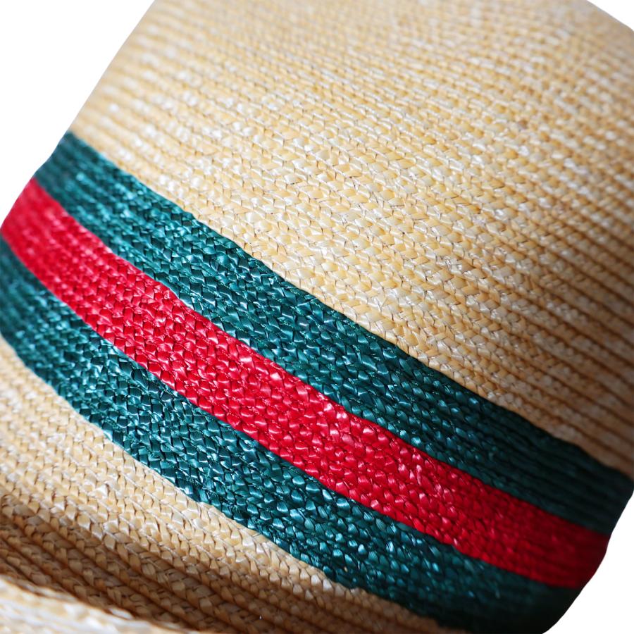 GUCCI（グッチ） シェリーライン ストローハット 麦わら帽子 Lサイズ