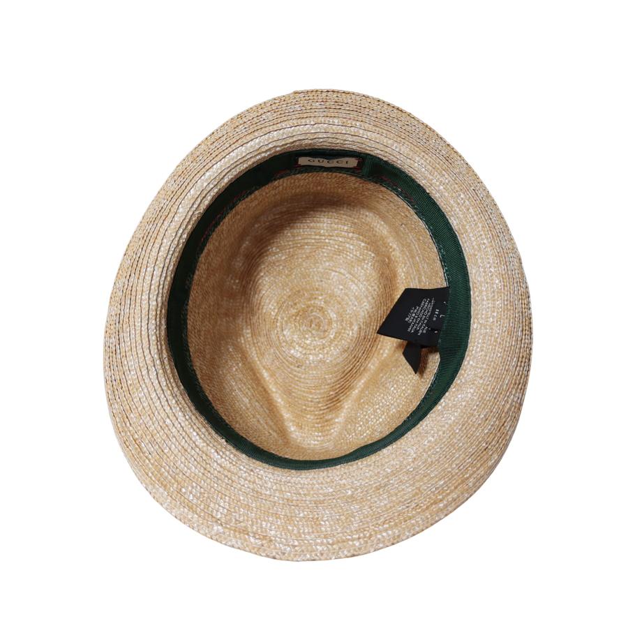 GUCCI（グッチ） シェリーライン ストローハット 麦わら帽子 Lサイズ