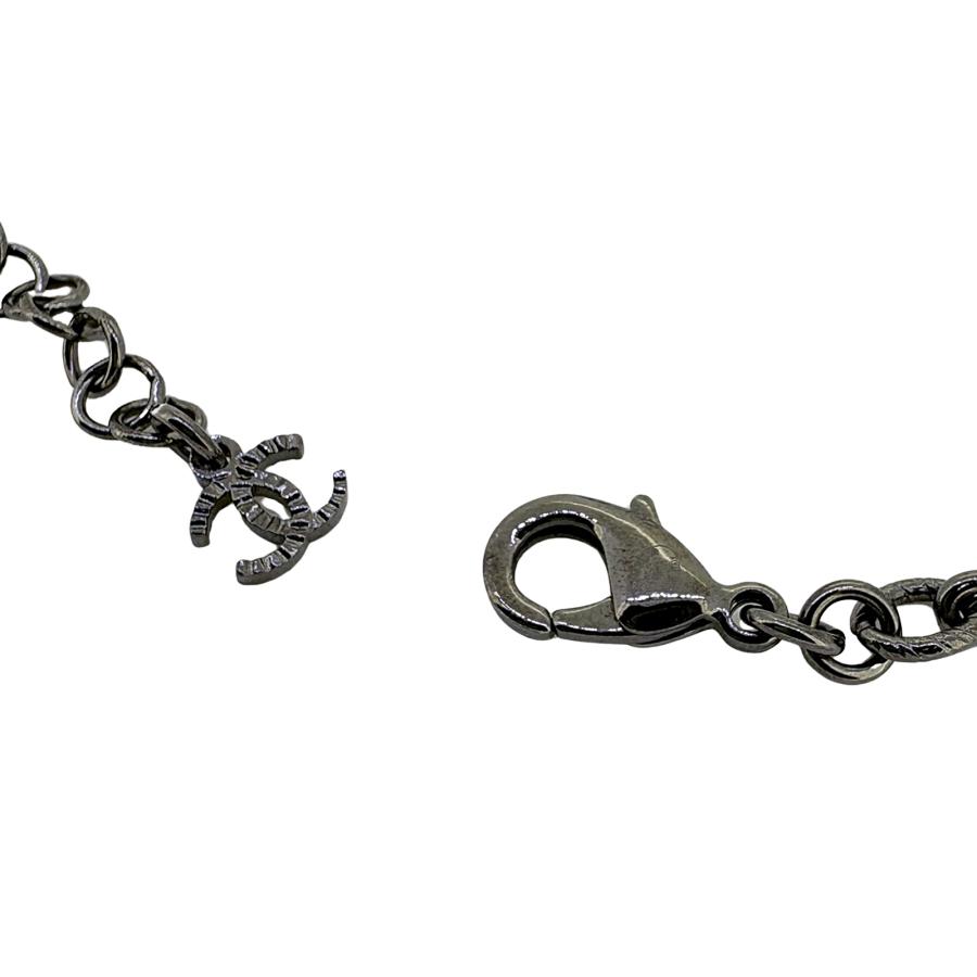 CHANEL シャネル ココマーク スター メダル ストラス B24 K ロング グレー レディース ネックレス_3