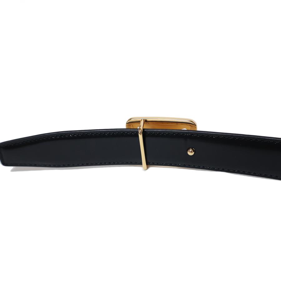 セリーヌ トリオンフ ベルト 70 レザー ブラック 本革 ゴールド金具 CELINE（セリーヌ） トリオンフ リバーシブル 白×黒 #70 ゴールド金具