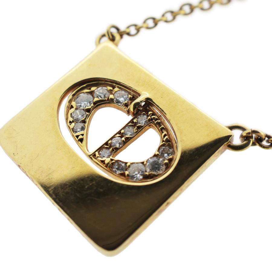 DIOR ディオール CDロゴ K18YG ダイヤモンド 0.38ct ゴールド