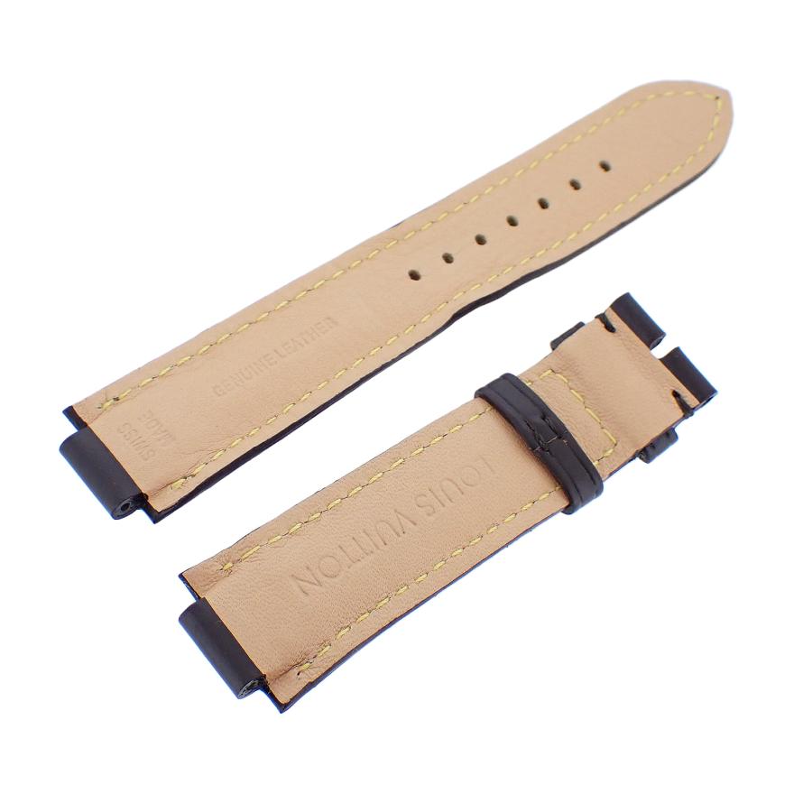 ルイ・ヴィトン タンブール レザーベルト ブラウン/ブラック LOUIS VUITTON ルイ・ヴィトン 純正 レザーベルト タンブール用