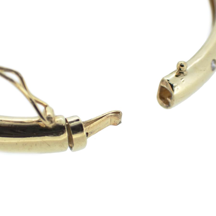 K18YG ダイヤ 0.17ct 3.4g バングル ゴールド レディース ブレスレット