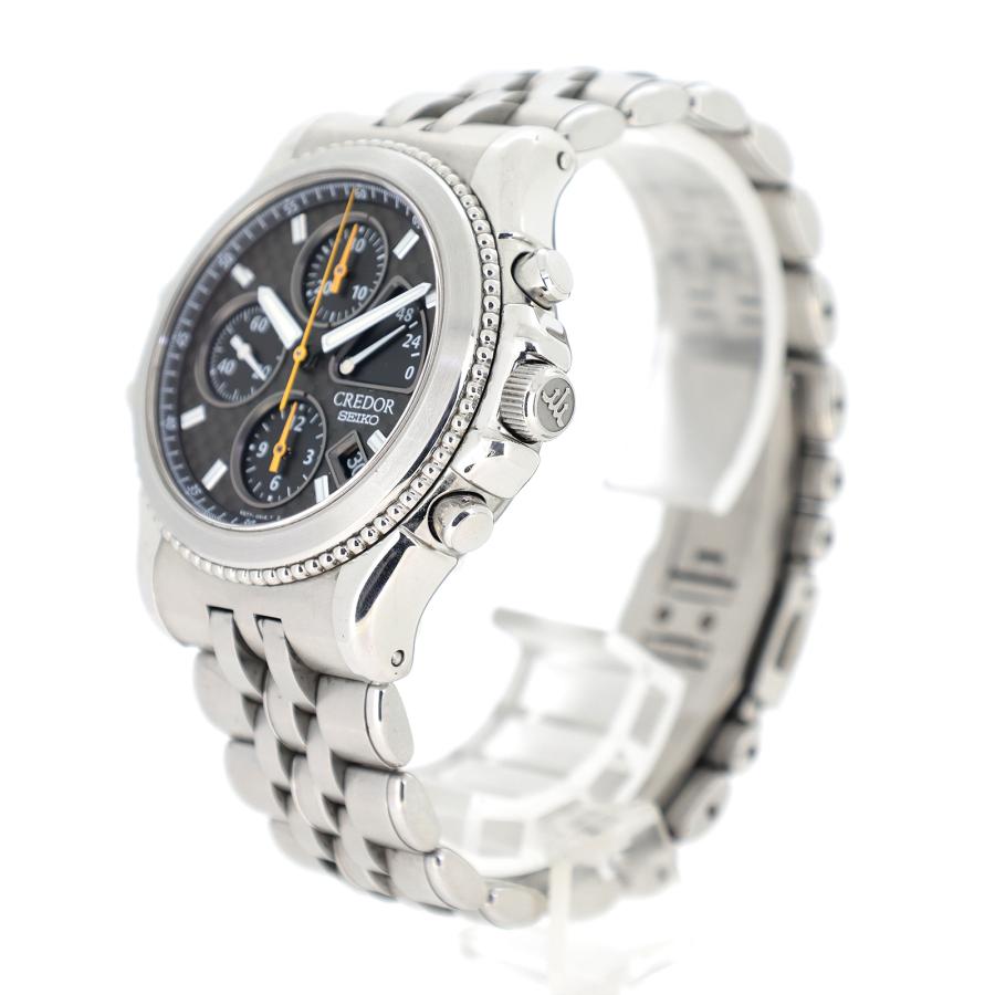 セイコー SEIKO 腕時計 2000本限定 クレドール パシフィーク クロノグラフ パワーリザーブ 3針デイト 6S77-0A10 シルバー SEIKO（セイコー） 2000年記念 2000本限定 クレドール パシフィーク