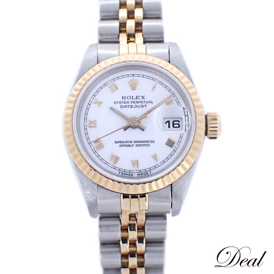 ​【純正・4コマ】ロレックス 69173 デイトジャスト レディース YG/SS ROLEX（ロレックス） デイトジャスト R 69173 SS/YG レディース 腕時計