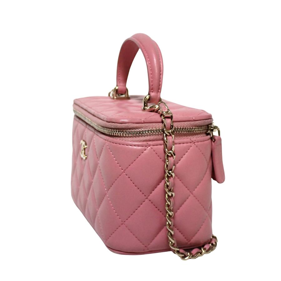CHANEL（シャネル） マトラッセ チェーン バニティ AP2199 ピンク
