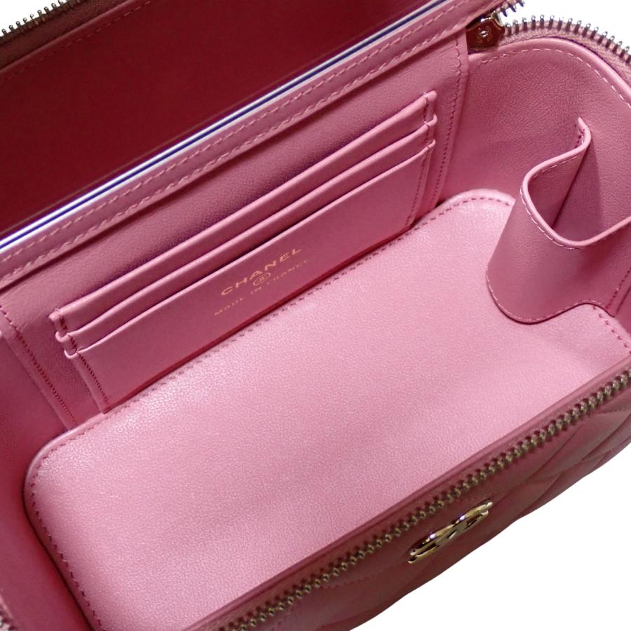 CHANEL（シャネル） マトラッセ チェーン バニティ AP2199 ピンク