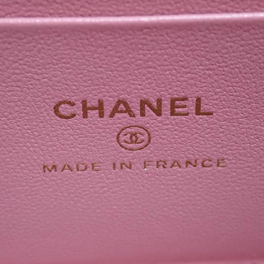 CHANEL シャネル チェーンバニティバッグ ラムスキン ピンク AP2199 CHANEL - CHANEL シャネル チェーンバニティバッグ ラムスキン ピンク