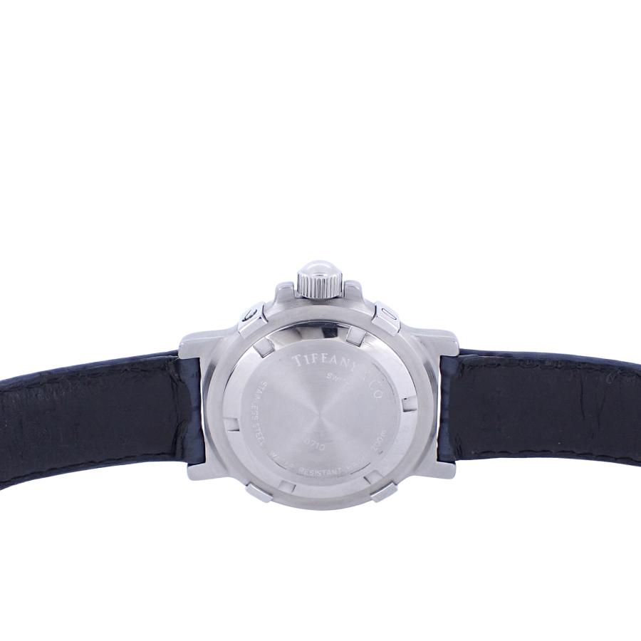 【TIFFANY&amp;Co.】ティファニー ダイバーズ デイト L0710 クォーツ レディース_715854【ev10】 Tiffany [N MINT] Tiffany & Co Diver watch L0710 Date Black for