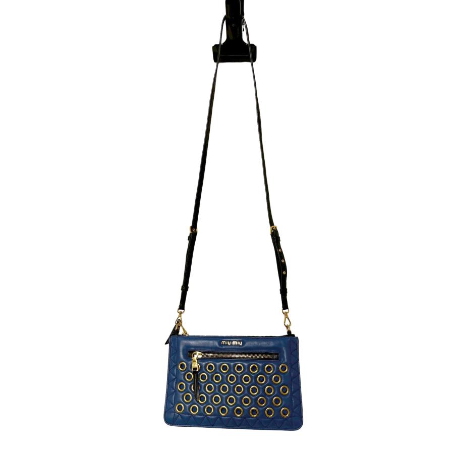 miumiu ミュウミュウ  ウォレット 2way  ネイビー  ネイビー  レディース ショルダーバッグ miumiu ミュウミュウ ウォレット 2way ネイビー レディース ショルダー
