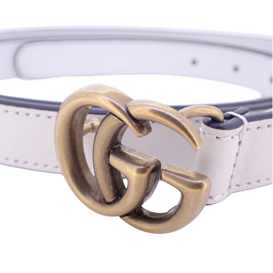 美品✨ グッチ GUCCI ダブルG ロゴ GGマーモント ベルト 409417 GUCCI（グッチ） 美品 ダブルG スリムベルト GGマーモント 409417 110