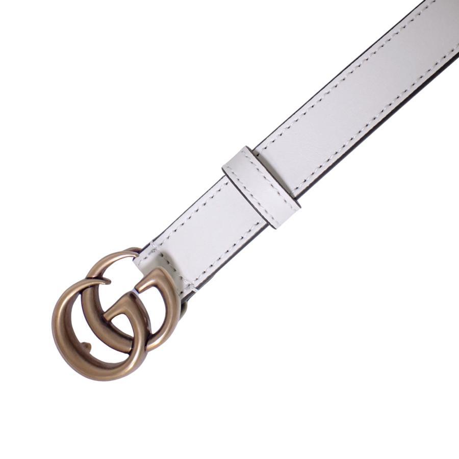 GUCCI（グッチ） 美品 ダブルG スリムベルト GGマーモント 409417 110