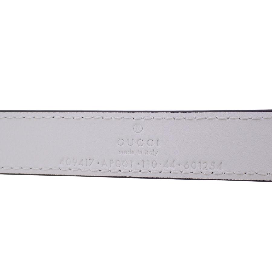 GUCCI（グッチ） 美品 ダブルG スリムベルト GGマーモント 409417 110