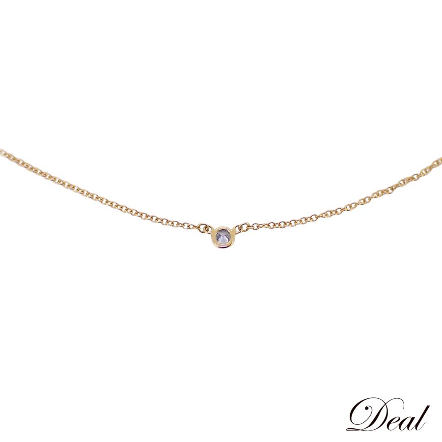 星名　Tiffany & Co. ティファニー バイザヤード ネックレス TIFFANY&Co.（ティファニー） バイザヤード K18YG 1Pダイヤ 1.7g