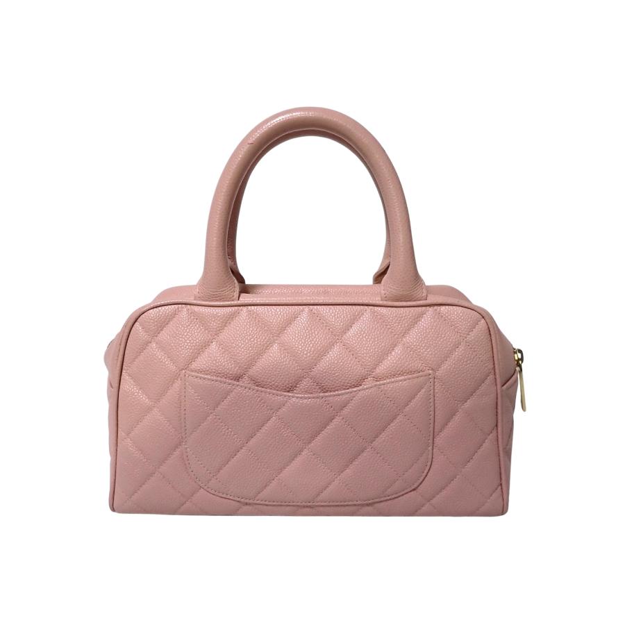 CHANEL（シャネル） ミニボストン キャビアスキン ピンク ココ A20996