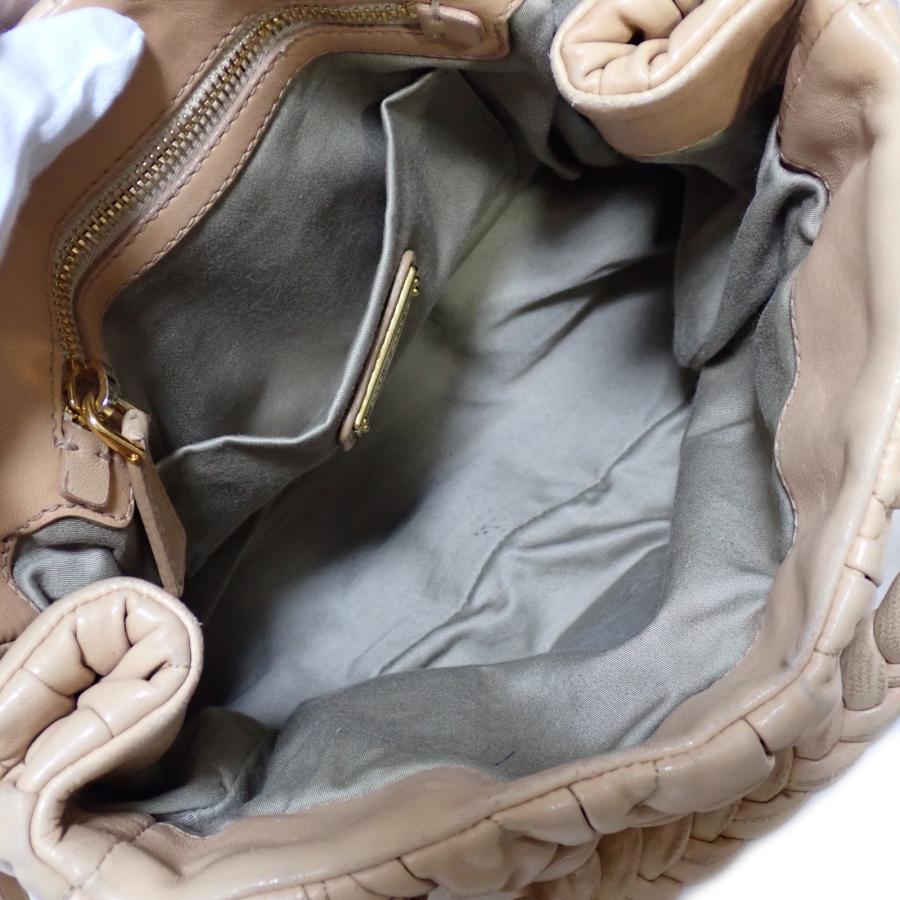 ミュウミュウ マテラッセ 2WAY ハンドバッグ ショルダー 茶 RN0473 miu miu（ミュウミュウ） マテラッセ 2WAY ハンドバッグ ショルダー