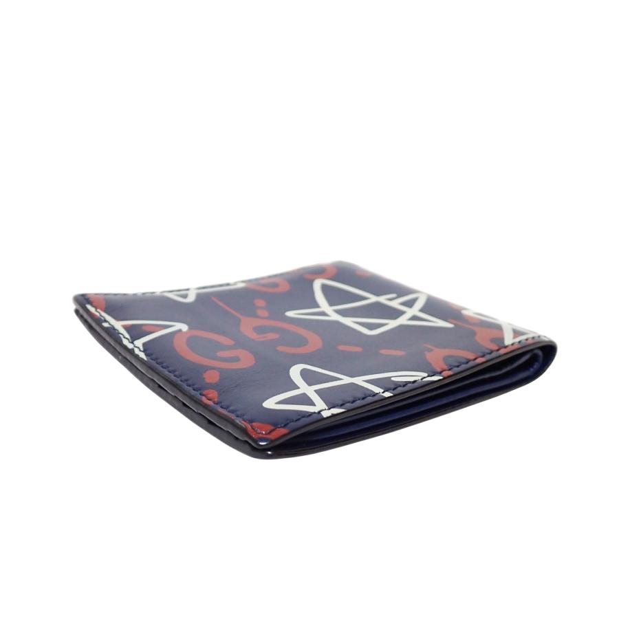 GUCCI（グッチ） GGゴースト 448463 ネイビー メンズ 二つ折り財布