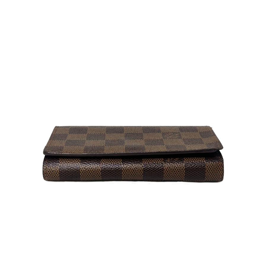 【新型】ルイヴィトン ダミエ ポルトフォイユ トレゾール 二つ折り財布 ブラウン LOUIS VUITTON（ルイ・ヴィトン） ダミエ ポルトフォイユトレゾール